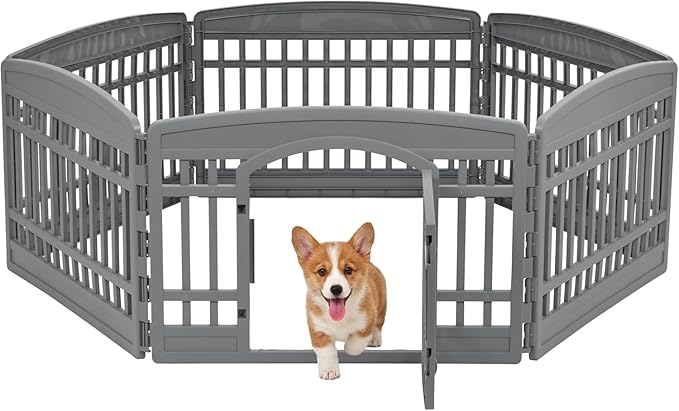 IRIS USA 24" Dog Playpen 6-Panel Pet Exercise Pen by IRISUSA