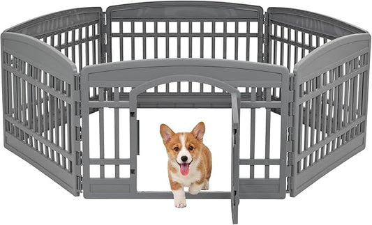 IRIS USA 24" Dog Playpen 6-Panel Pet Exercise Pen by IRISUSA