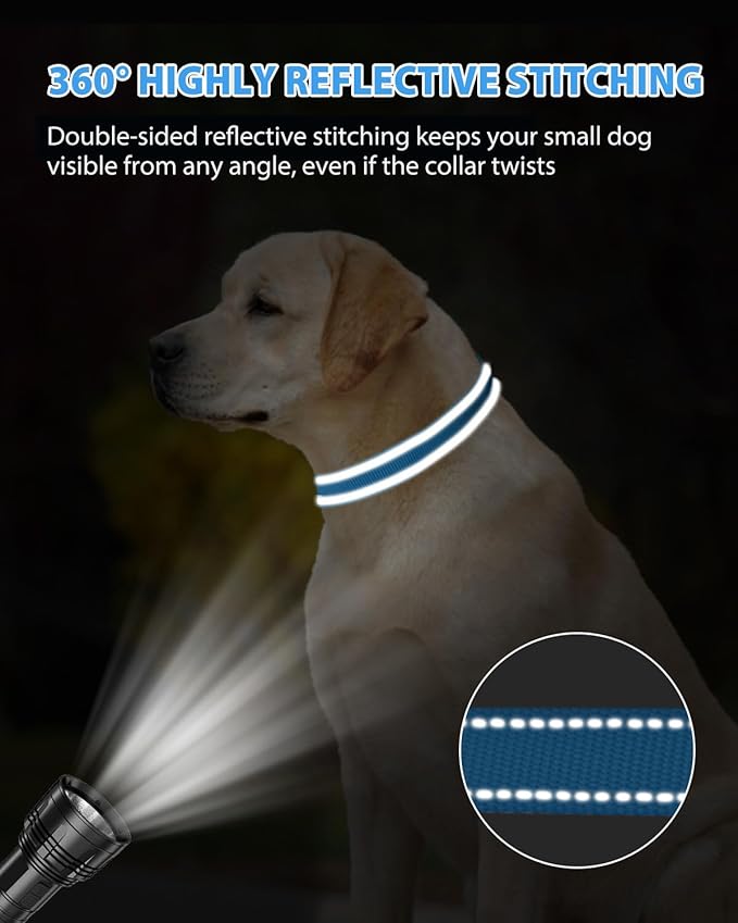 Joytale Dog Collars for Medium Dogs, Comfortable Double-Sided Reflective Nylon - Image 5