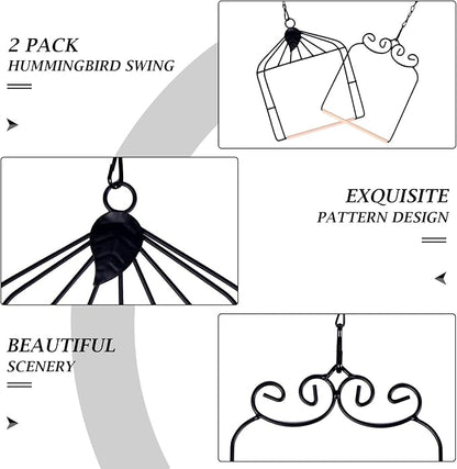 Hummingbird Feeders Bird Swing Metal Frame - Image 3