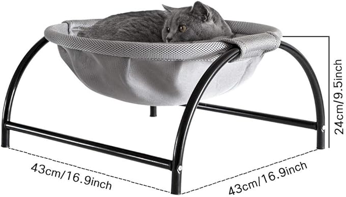 JUNSPOW Cat Bed Dog/Pet Hammock Bed Free-Standing Kitty Sleeping Cat Supplies - Image 4