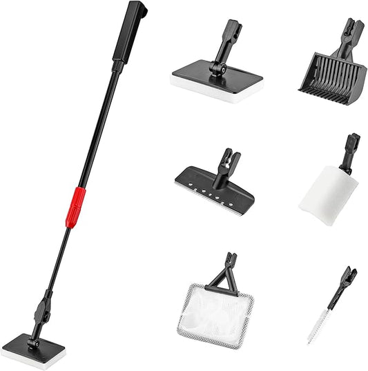 6-in-1 Aquarium Cleaning Tool Aquarium Algae Scraper by Filhome