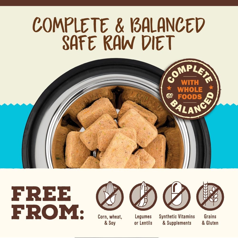 Primal Freeze Dried Raw Cat Food Nuggets Chicken & Salmon, Complete & Balanced Meal or Topper, Premium, Healthy, Grain Free, High Protein Raw Cat Food with Probiotics (5.5 oz)