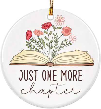 Book Lover Ornament, Books Ornaments by JUNQIUUS