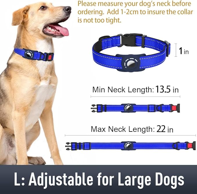AirTag Dog Collar with AirTag Holder Compatible - Image 6