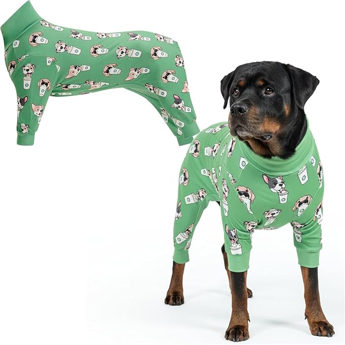 Spark Paws Dog Pajama, Dog Recovery Suit Male, Ultra-Soft and 4-Way Stretch by SparkPaws