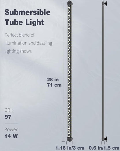 Pawfly 14W Aquarium LED Light 28 Inch 24/7 Fish Tank - Image 6