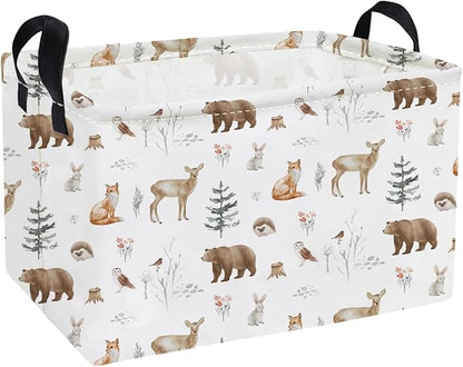 Essme Rectangular Animal Basket, Kids Storage Bins Organizer by ESSME