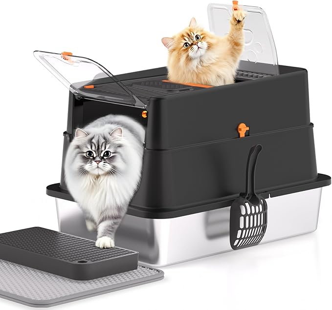 Stainless Steel Litter Box by APPKER