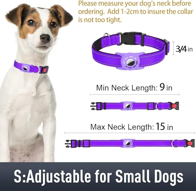 AirTag Dog Collar with AirTag Holder Compatible - Image 6