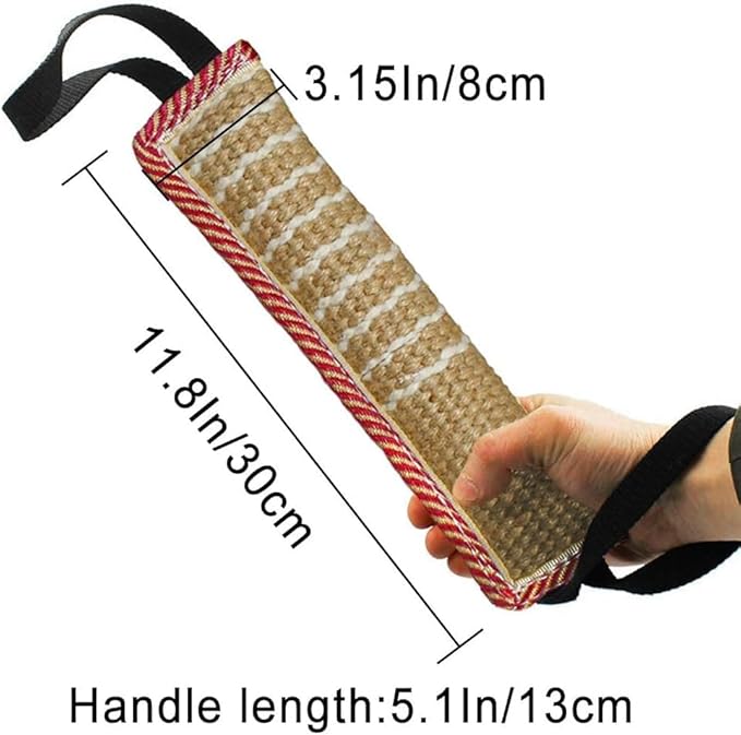 Storystore Dog Tug Toy Dog Training Bite Pillow Jute Bite Toy - Image 2