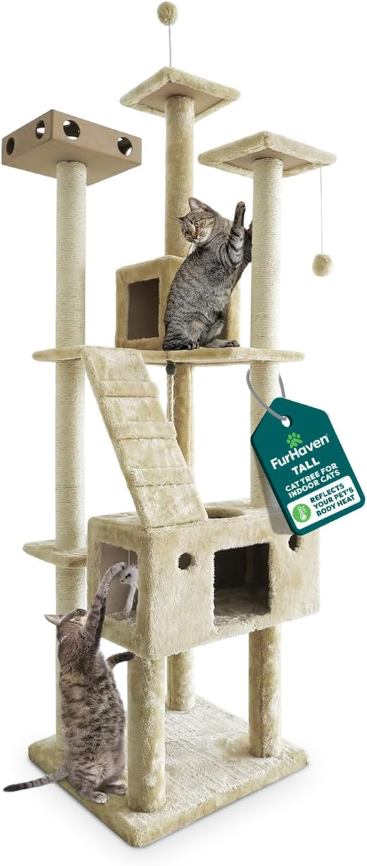 FurHaven 69.3" Tall Cat Scratching Post Tower by FurHaven