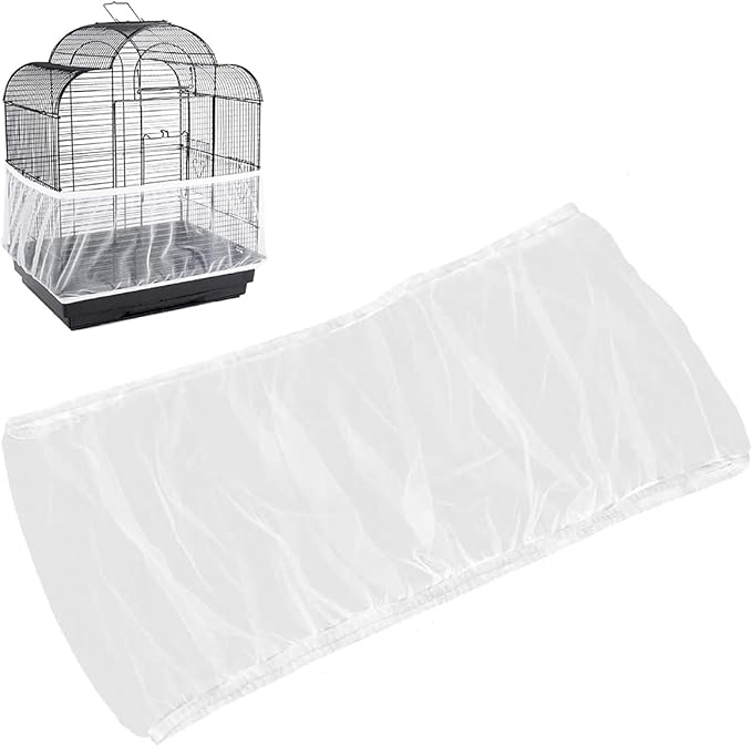 Universal Bird Cage Seed Catcher, Seed Catcher Guard Net Cover, Parrot Nylon - Image 6