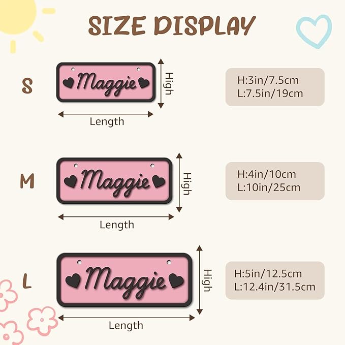 Personalized Dog Room Decor Custom Dog Crate Accessories Name Plate Doghouse - Image 7