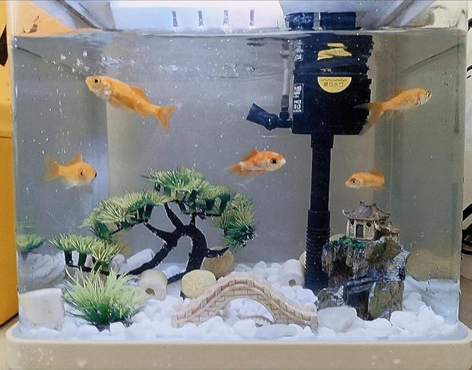 AWXZOM Small Japanese Fish Tank Decorations Set, Suitable - Image 6