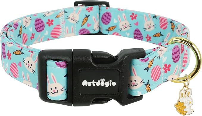 Easter Dog Collar, Spring Easter Egg Print Dog Collar by Unknown