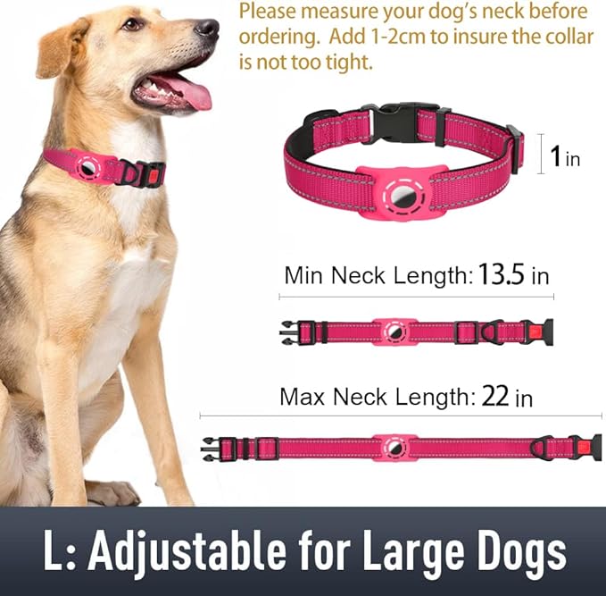 AirTag Dog Collar with AirTag Holder Compatible - Image 6