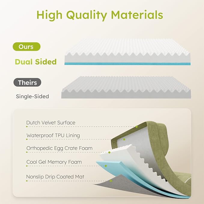CWAWZ Dog Beds for Large Dogs, Orthopedic Dog Bed - Image 3