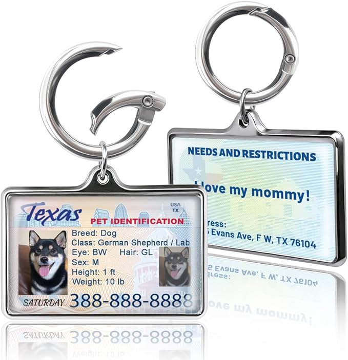 Custom Dog Driver License Tag for Pets - Image 2