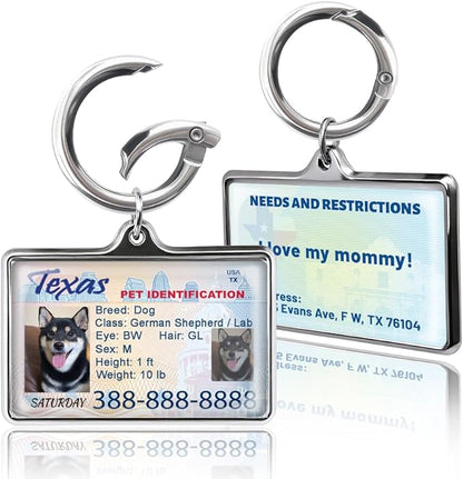 Custom Dog Driver License Tag for Pets - Image 2