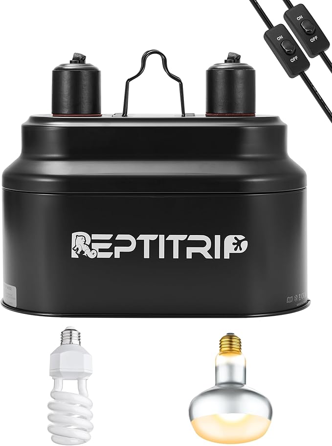REPTITRIP Dual Reptile Light Fixture by REPTITRIP
