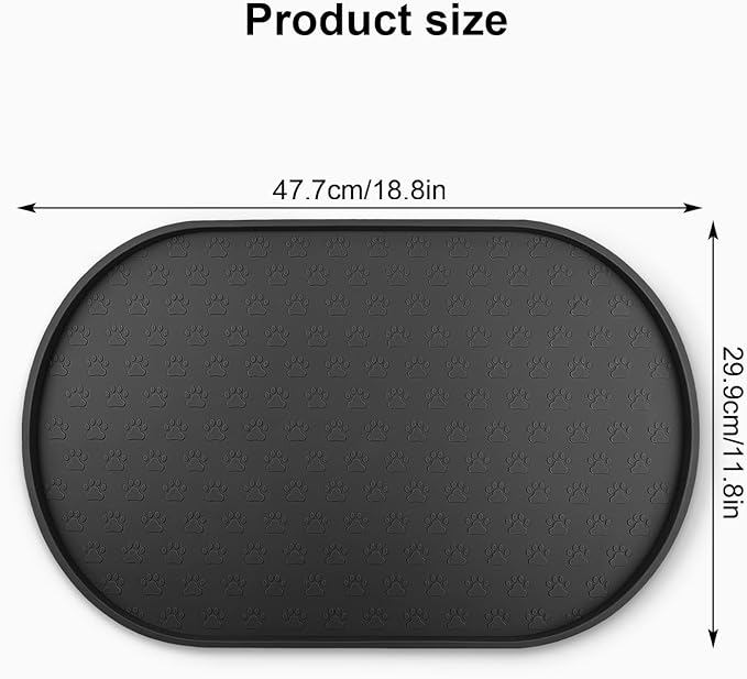 KPWACD Pet Feeding Mat for Dogs and Cats, Silicone Dog Placemat Non-Slip - Image 2