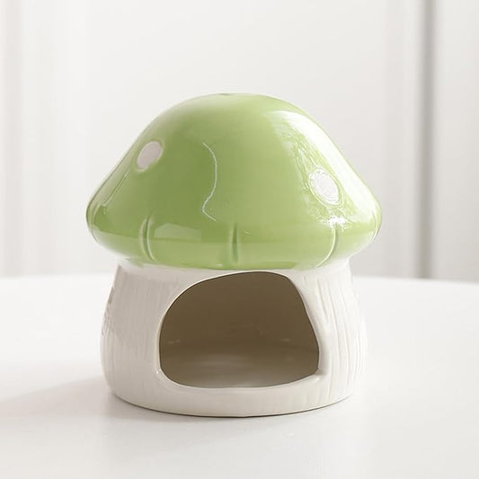 Cute Aquarium Mushroom House Betta Fish Tank Accessory Decor Mini Ceramic Fish by PENCK