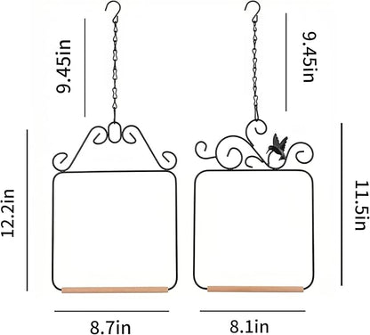 Two piece Metal Bird Swing - Image 2
