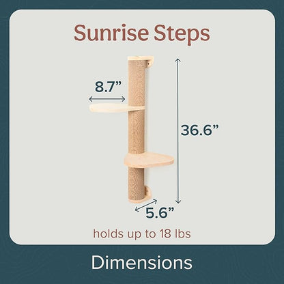 Cat Climbing Wall System – Modern Floating Shelves & Perches - Image 2
