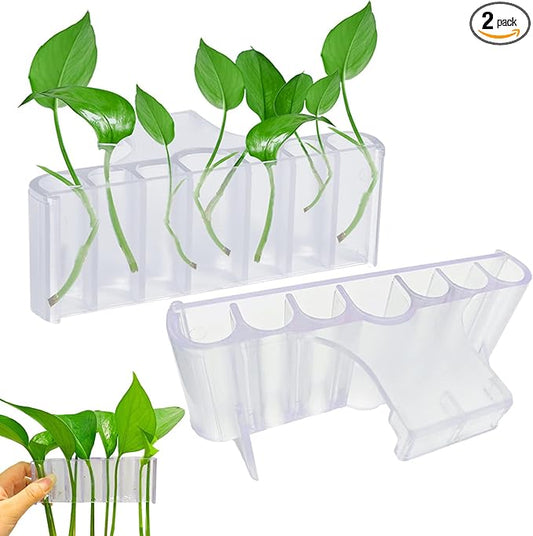 2PC 7 Holes Upgraded Aquarium Plant Holder, Aquatic Plants Cup by Aidmi