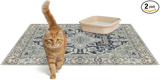 Lovewag Pets Cat Litter Mat 2 Pack by Lovewag