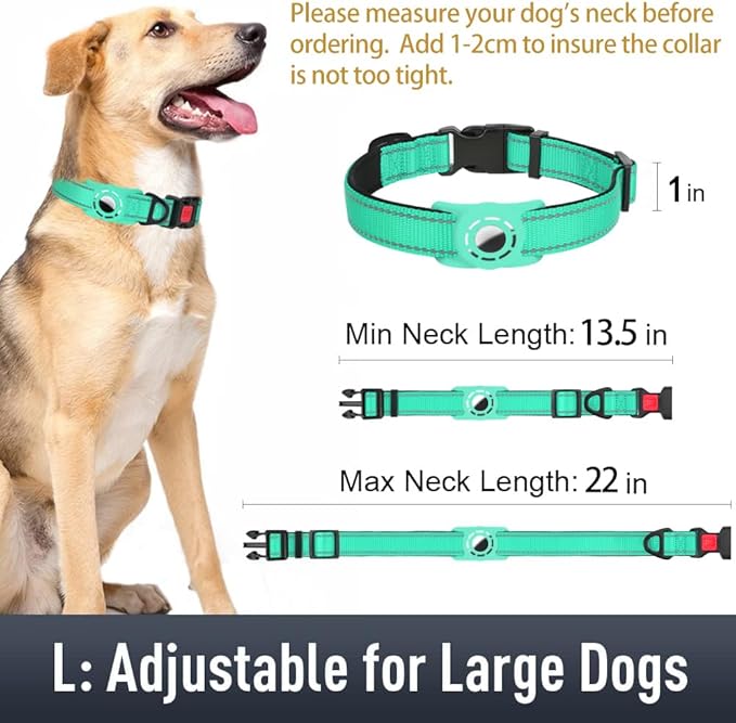 AirTag Dog Collar with AirTag Holder Compatible - Image 6