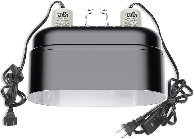 Reptile Light Fixture – Dual Dome by MrReptile%C2%AE