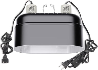 Reptile Light Fixture – Dual Dome by MrReptile%C2%AE