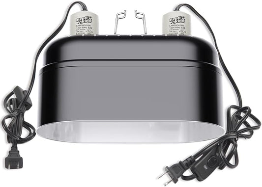 Reptile Light Fixture – Dual Dome by MrReptile%C2%AE