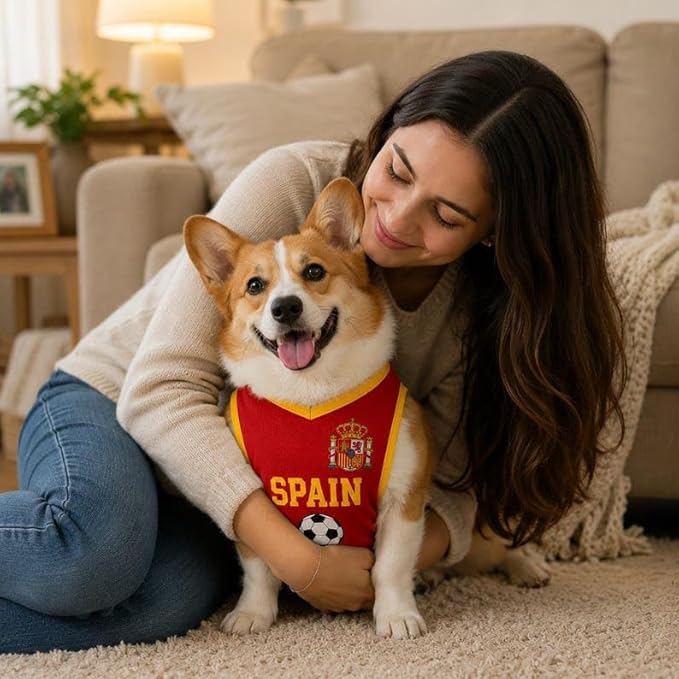 V-DECORPARKS Personalized Pet Soccer Jersey Custom Name Number Dog Cat Football - Image 4