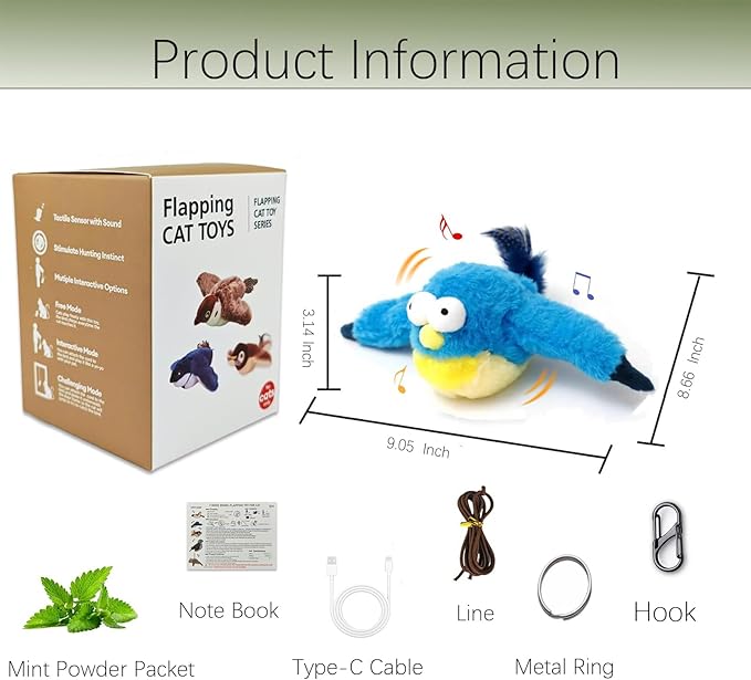 Interactive Chirping Bird Cat Toys - Image 2