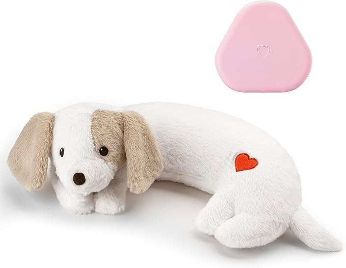 Moropaky Heartbeat Puppy Toy for Dogs, Heartbeat Stuffed Animal for Anxiety by Moropaky