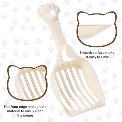 COMNICO Cat Litter Scoop, Durable Plastic Kitty Litter Sifter Scooper - Image 3