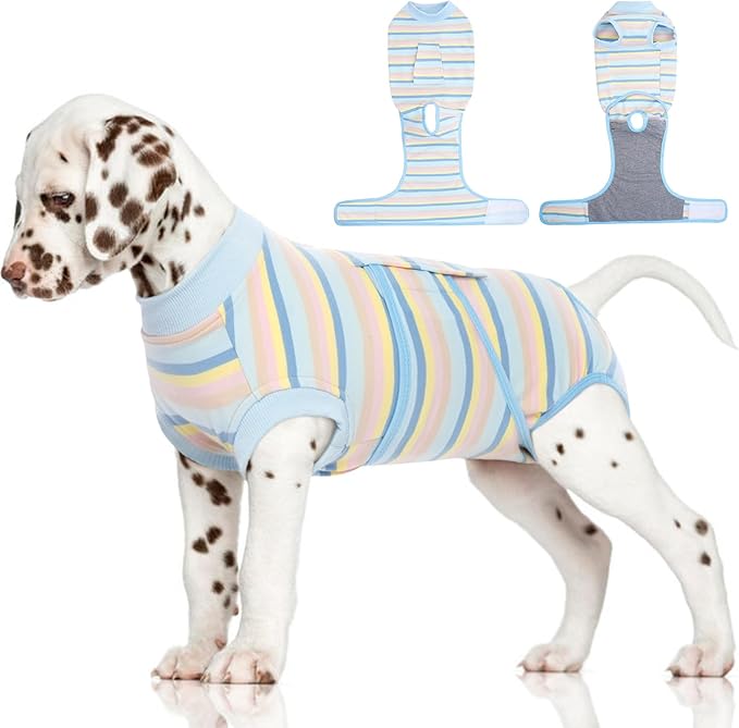 FUAMEY Recovery Suit for Dogs After Surgery, Soft Breathable Dog Bodysuit by FUAMEY