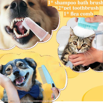 7pcs Pet Grooming Kit, Self-Cleaning Brush Shedding Kit - Image 6