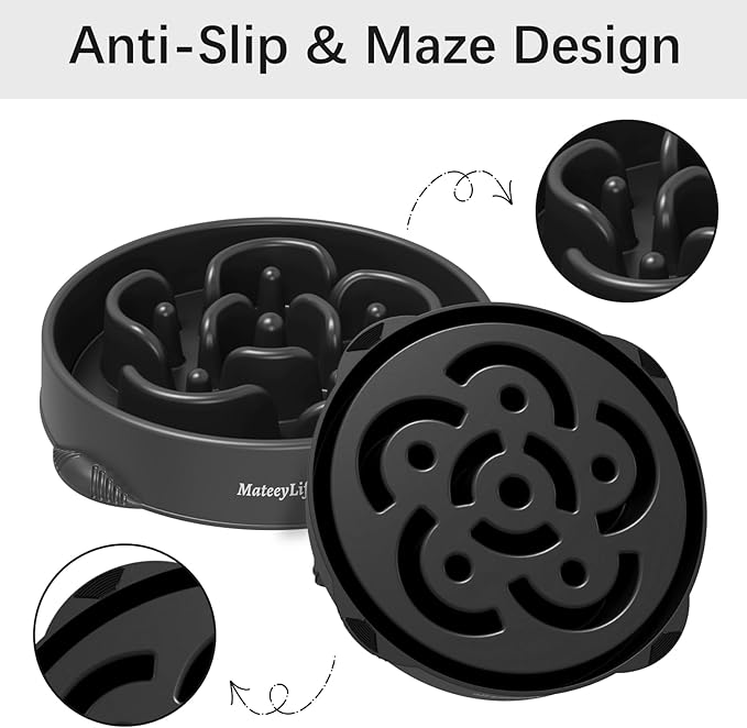 MateeyLife Large Slow Feeder Dog Bowls, Anti-Choking Puzzle Dog Food Bowls - Image 4