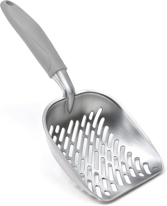 Cat Litter Scoop, Large Long Handle Kitty Metal Scooper, Heavy Duty Aluminum by Unknown