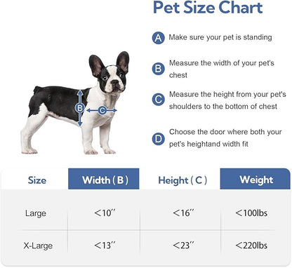 Full Enclosed Magnetic Flaps Dog Door, Rustproof Aluminum Alloy Frame, Extreme - Image 9