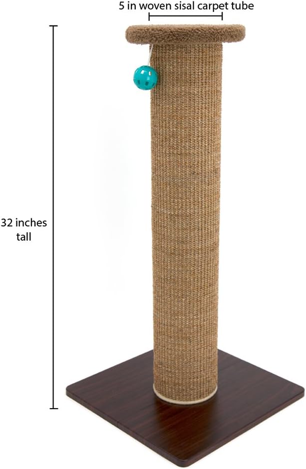 Kitty City Tall Sisal Cat Scratching Post, 32” Durable Scratcher - Image 5
