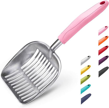 WePet Cat Litter Scoop, Aluminum Alloy Sifter, Kitty Metal Scooper, Deep Shovel by WePet