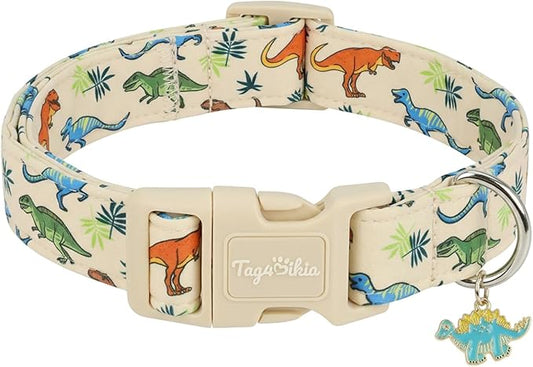 Dinosaur Dog Collar, Cute Boy Dog Collars by Unknown