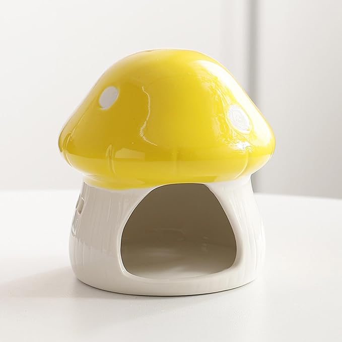 Cute Aquarium Mushroom House Betta Fish Tank Accessory Decor Mini Ceramic Fish by PENCK
