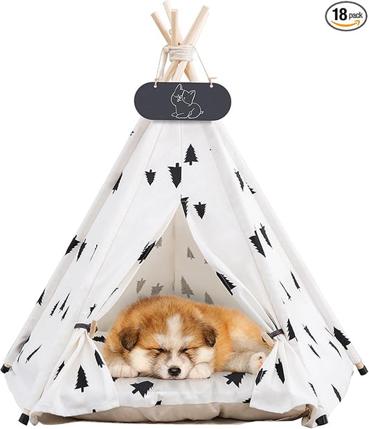 Pet Teepee Tent for Dogs & Cats Dog Bed by Mooipet