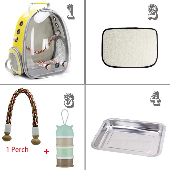 Bird Traval Carrier Cage, Vet Transport School Bag - Image 2